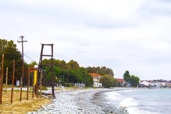 Régi Tengeri Mentési Őrtorony Görögországban — Stock Fotó