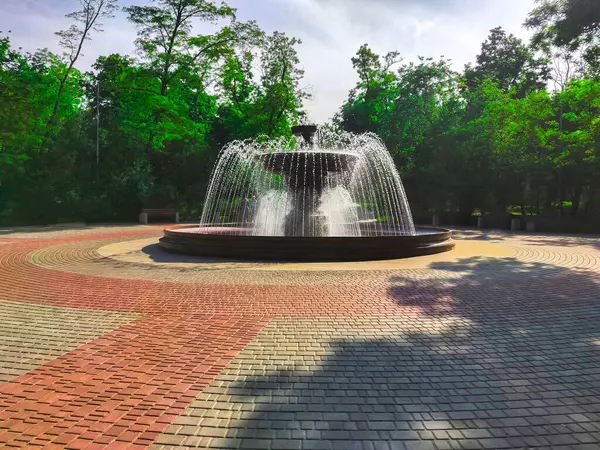 City Fountain Park Water Splash — Stock Photo, Image