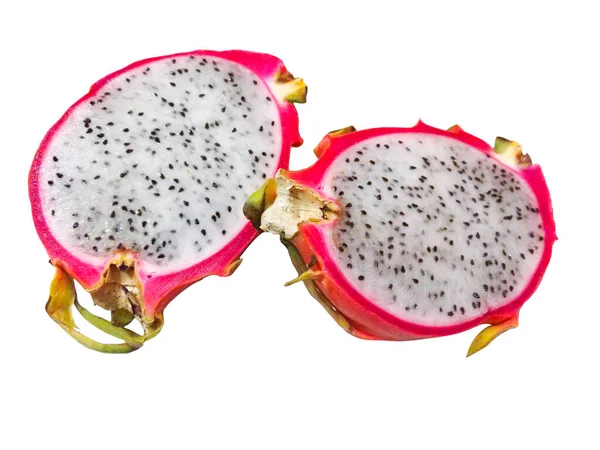 Drakfrukt Eller Pitaya Isolerad Vit Bakgrund — Stockfoto