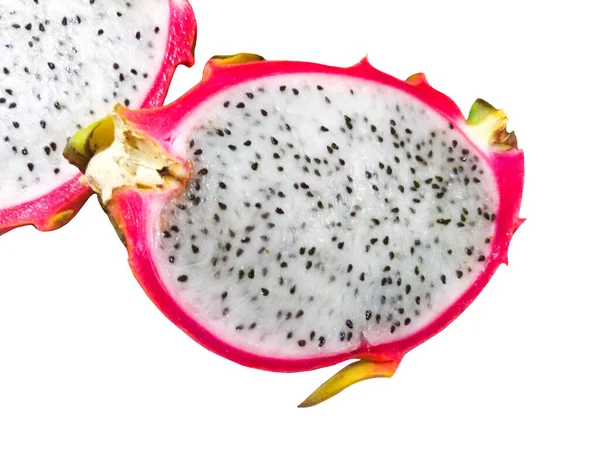 Drakfrukt Eller Pitaya Isolerad Vit Bakgrund — Stockfoto