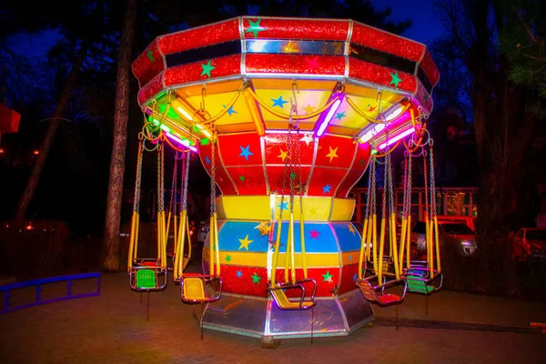 Discoteca Carousel Carnaval Patio Juegos — Foto de Stock