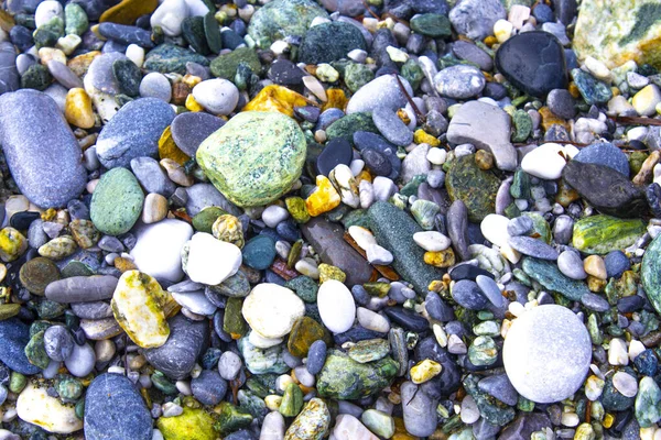 Pebble Flat Stone Background Texture — Stock Photo, Image