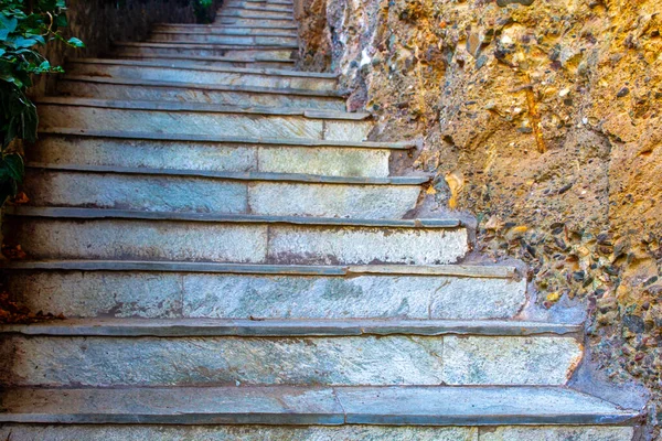 Antike Treppe Aus Einer Steinhöhle — Stockfoto