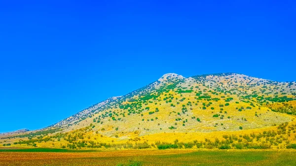 Horské Zelené Kopce Řecká Krajina — Stock fotografie