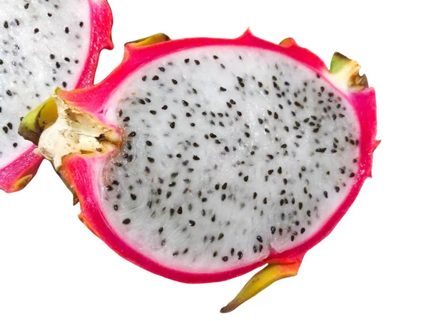 Drakfrukt Eller Pitaya Isolerad Vit Bakgrund — Stockfoto