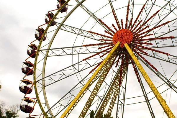 Park Carnival Carousel Ferris Wheel — 스톡 사진