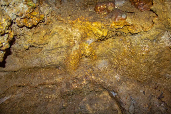 Höhle Stalaktit Felsen Hintergrund Textur — Stockfoto