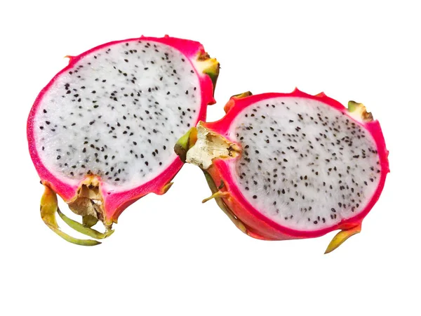 Dragon Fruit Pitaya Που Απομονώνονται Λευκό Φόντο — Φωτογραφία Αρχείου