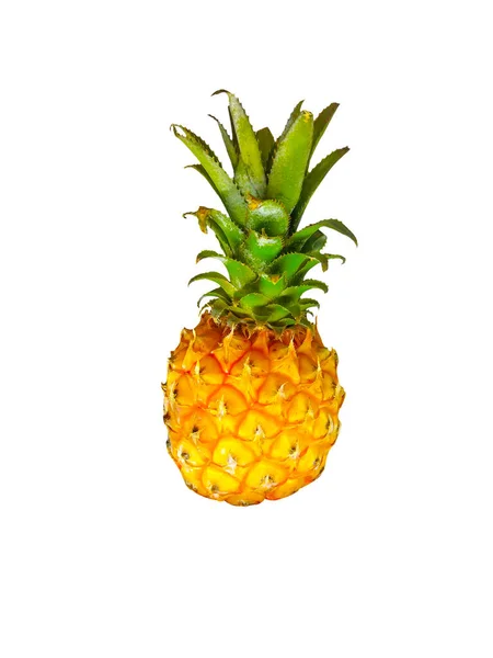 Verse Ananas Geïsoleerd Witte Achtergrond — Stockfoto