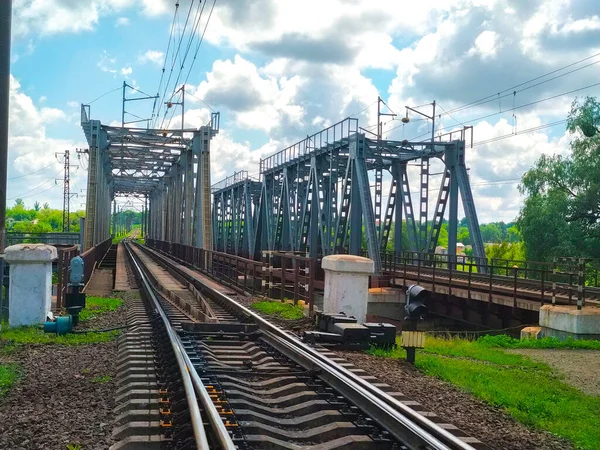 Ferrocarril Construcción Puentes — Foto de Stock