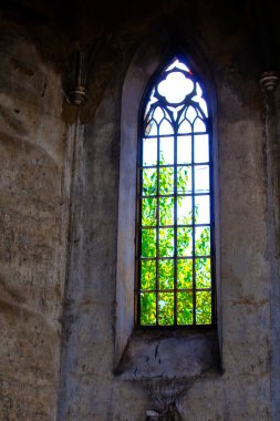 Gotik kırsal pencere, mimari inşa etmek.