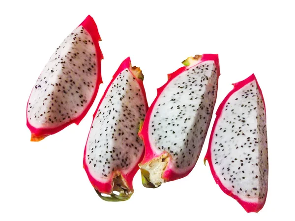Dragon Fruit Pitaya Geïsoleerd Witte Achtergrond — Stockfoto