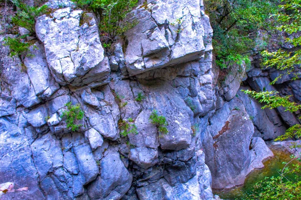 ギリシャの山 岩の背景のテクスチャ — ストック写真