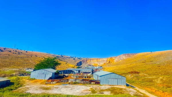 Montaña Verdes Colinas Grecia Paisaje — Foto de Stock