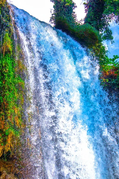 Grèce Belle Grande Cascade Éclaboussures Rochers — Photo