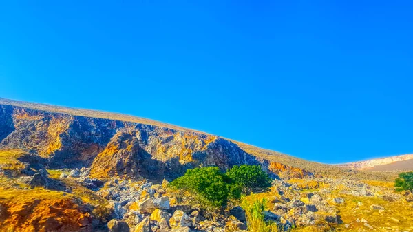Góry Zielone Wzgórza Grecki Krajobraz — Zdjęcie stockowe