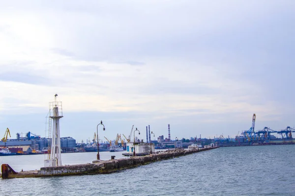 Verfallene Alte Fischerstege Die Ins Meer Stürzen Spazierwege Auf Der — Stockfoto