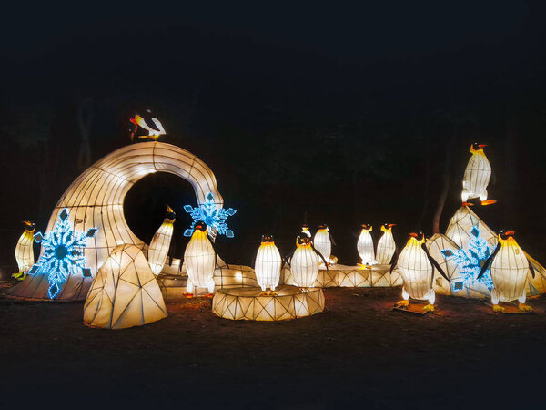  Пролетает в сумерках. световое оформление сада