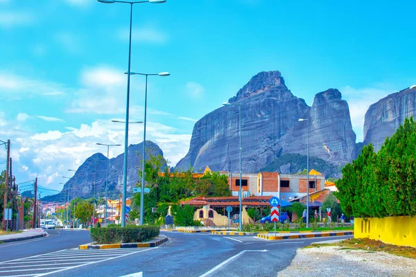 Ciudad Kalamata Grecia Ciudad Montaña Carretera Calle —  Fotos de Stock