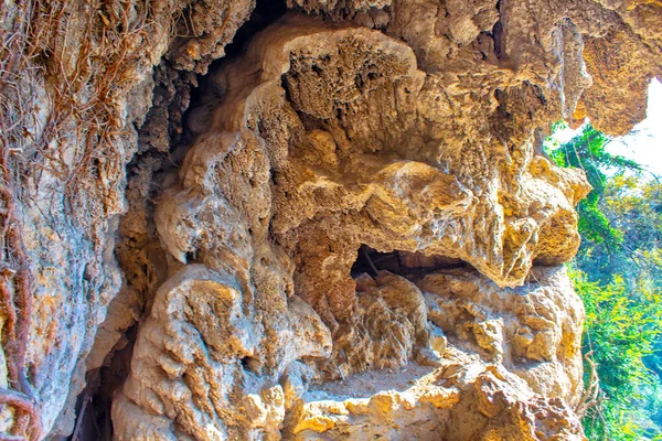 Cave Stalactite Rocks Background Texture — Stock Photo, Image