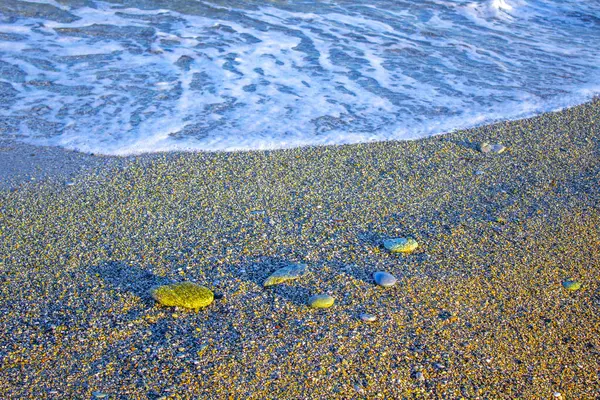 Адриатическое Море Волна Пляжный Песок Побережье — стоковое фото