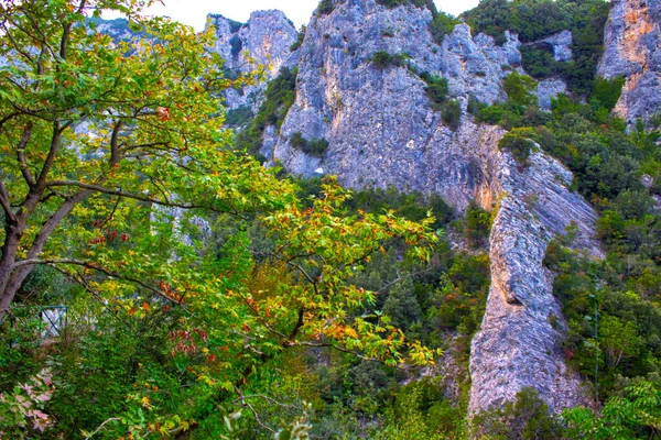 Olympus Hegy Görögország Panoráma Természet — Stock Fotó