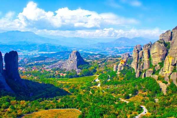 Grecia Kalamata Montaña Colinas Cielo Panorama —  Fotos de Stock