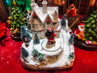 Noel ağacı oyuncak topu dekorasyonu arka planı