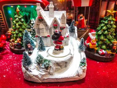 Noel ağacı oyuncak topu dekorasyonu arka planı