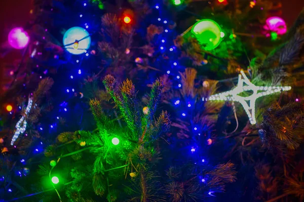 Χριστουγεννιάτικο Δέντρο Παιχνίδι Μπάλα Γιορτή Διακόσμηση — Φωτογραφία Αρχείου
