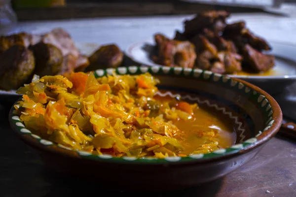 Zelfgemaakte Salade Van Groenten Een Bord — Stockfoto