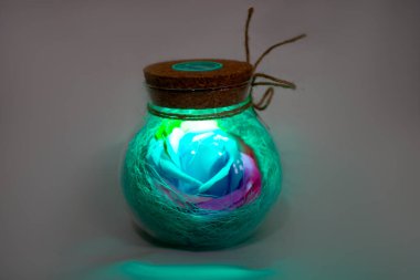 Lamba Gece Işığı, Şişe Çiçek Gülü