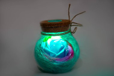 Lamba Gece Işığı, Şişe Çiçek Gülü