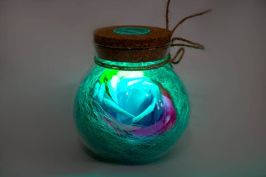 Lamba Gece Işığı, Şişe Çiçek Gülü