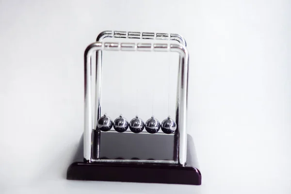 Newton Cradle Physics Concepts Action Reaction Cause Effect Sur Fond — Photo