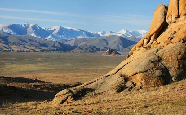 Tipik Moğolistan manzaraları — Stok fotoğraf