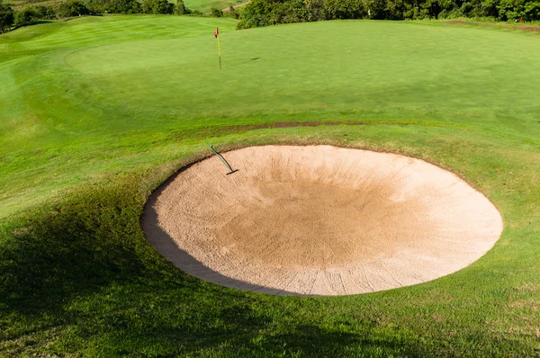 Golf grüne Flagge — Stockfoto