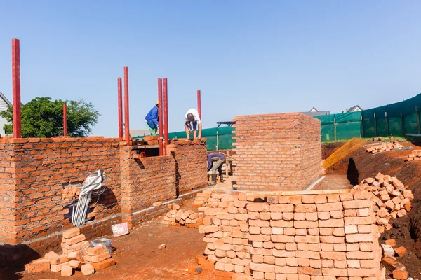 Building House Bricklaying — Stock Photo, Image