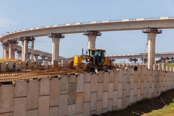 Estradas Rodoviárias Construção Junção — Fotografia de Stock