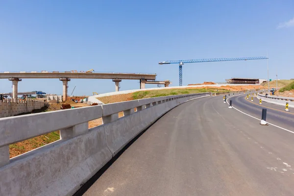 고속도로로 건설 접합 — 스톡 사진