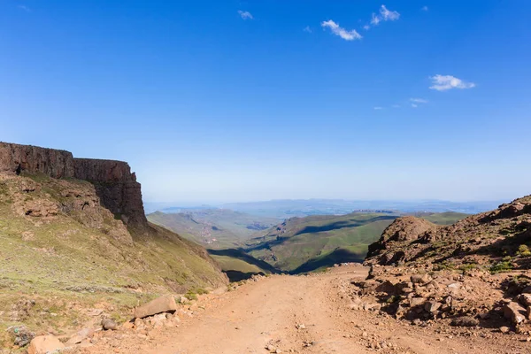 Mountains Dirt Road Pass Explore — Stock Photo, Image