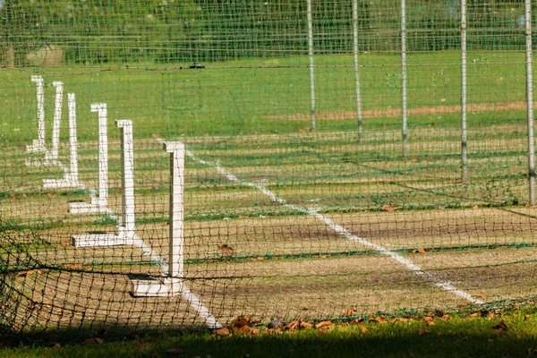 Cricket Batsmen Practice Nets — Stock Photo, Image