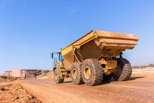 Construction Truck Vehicle Earthworks — Stock Photo, Image