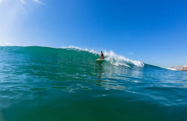 Surfing badvakter vattenskidor Durban — Stockfoto