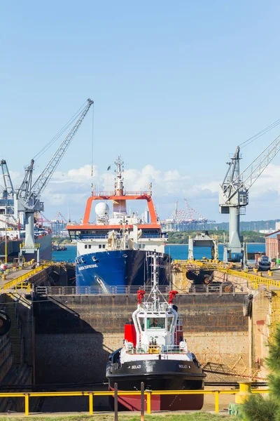 Ships Repairs Dry Docks Harbor — Stock Photo, Image