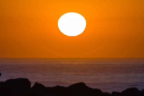 Ozean Horizont Sonnenaufgang Landschaft — Stockfoto