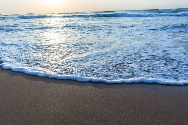 Plaża Sand fala umyć wszystko — Zdjęcie stockowe