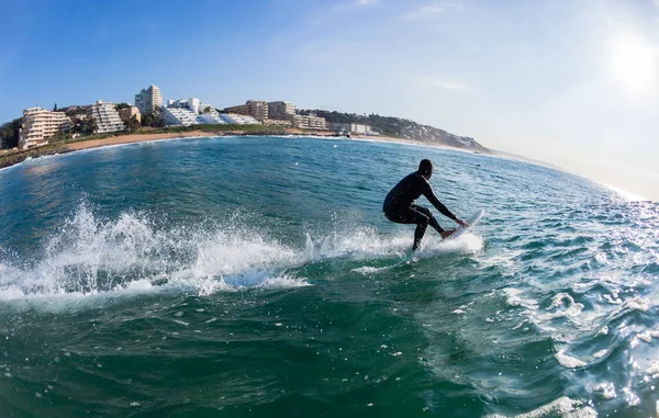 Działanie wody Surfer surfing — Zdjęcie stockowe