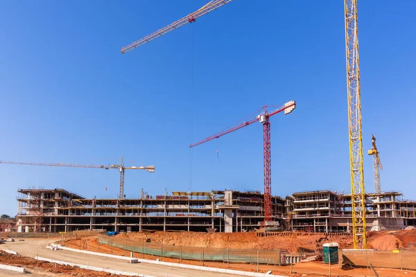 Building Construction Apartments Halfway — Stock Photo, Image
