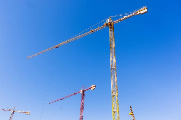 Crane entreprenadmaskiner — Stockfoto